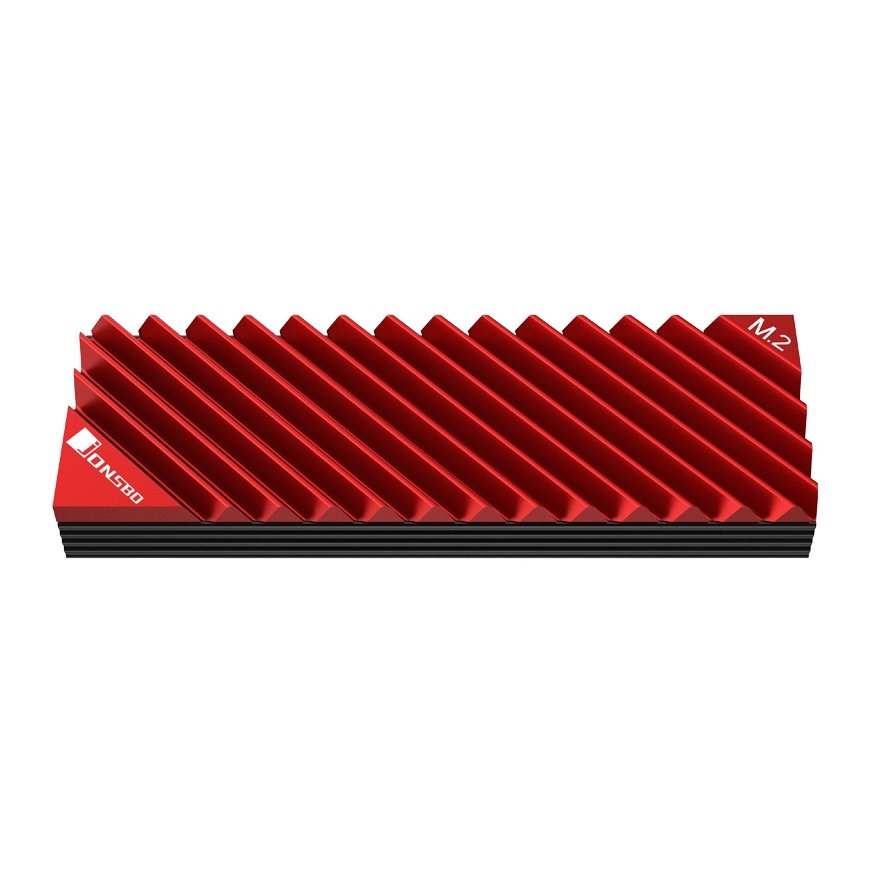 Jonsbo M.2-3 RED arvuti jahutussüsteem SSD-draiv Kütteseade/radiaator Must, Punane 1 tk – 3