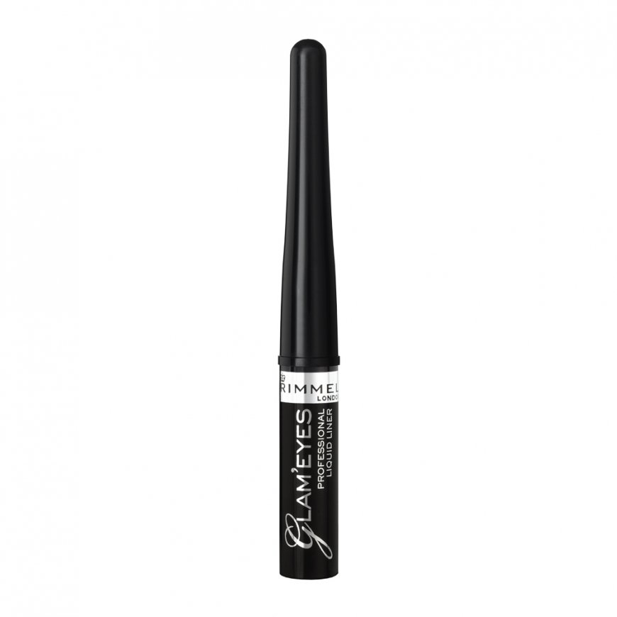 Rimmel Glam'Eyes Professional подводка для глаз 3,5 ml Жидкий 001 Black Glamour