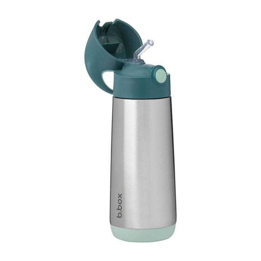 b.box - thermal bottle with straws 500ml | Emerald Forest