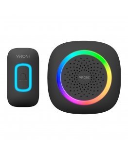 Orno Battery-Free Wireless Button for Extending SETI Series Bells, Black