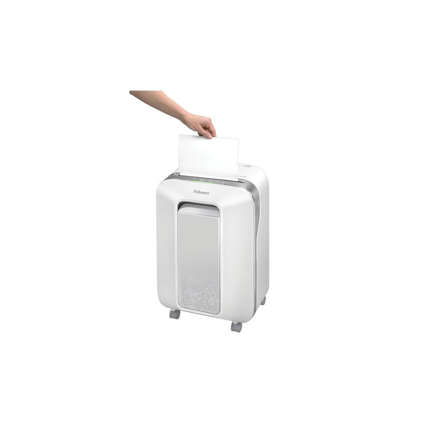 Fellowes Powershred LX201 dokumentų naikiklis Smulkinimas itin mažais gabalėliais 23 cm Balta – 5