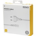 Deltaco 1902294 power cable White 3 m CEE7/16 C7 coupler Deltaco 1902294 power cable White 3 m CEE7/16 C7 coupler