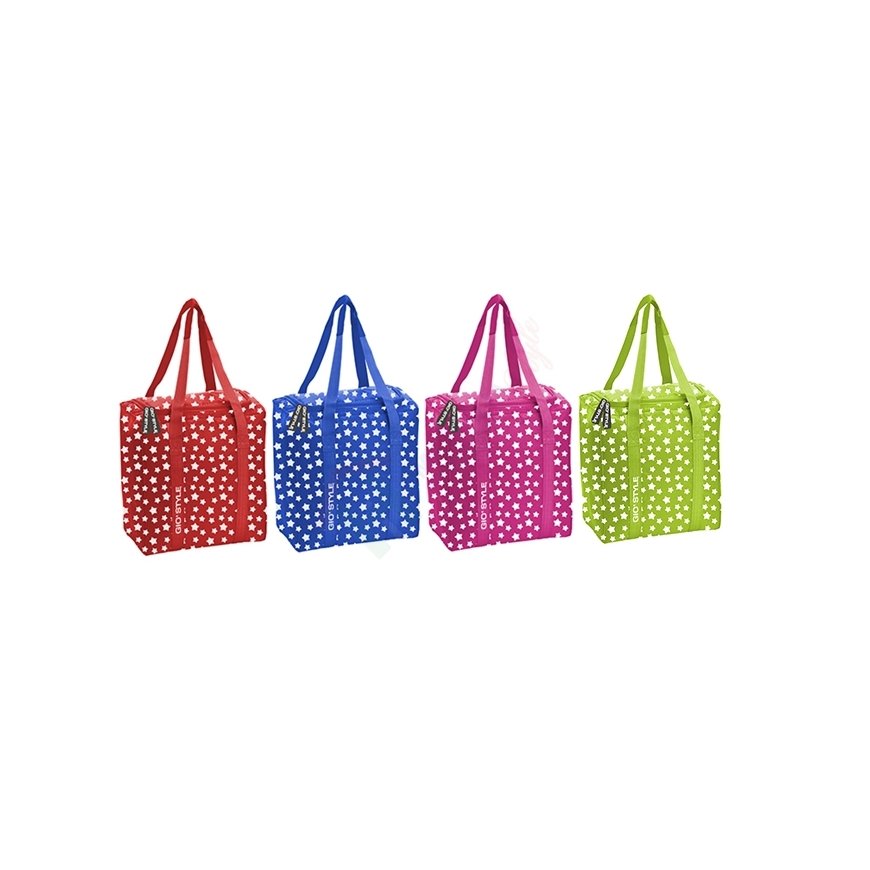 Thermal bag Stars 28 assorted, red|green|blue|pink