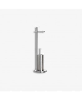 Toilet paper and toilet brush holder Satin stainless steel
