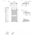 Elektrinis rankšluosčių džiovintuvas Terma Lima, 500x820mm