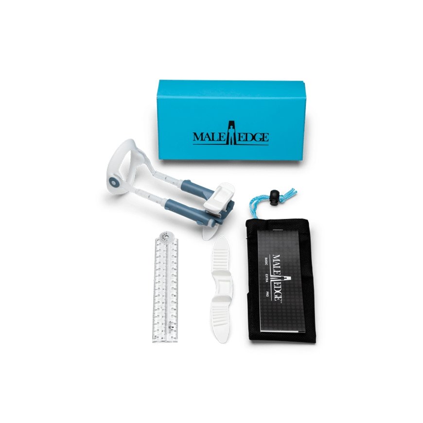 MaleEdge Basic Peenise pikendaja Sinine, Valge