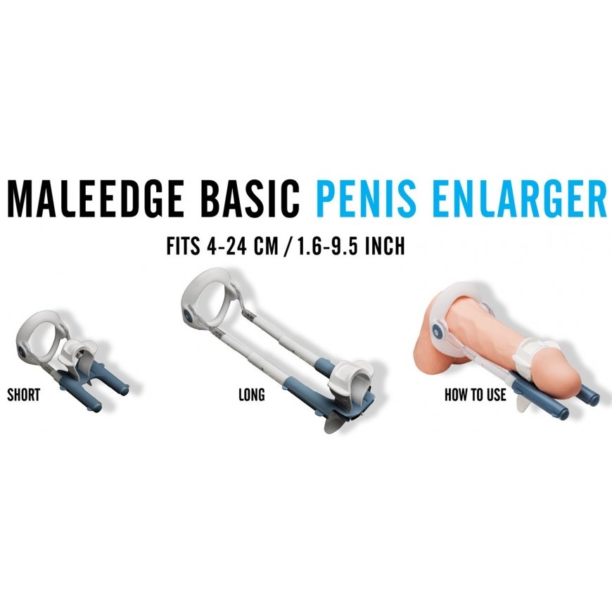 MaleEdge Basic Peniksen pidennin Sininen, Valkoinen – 4