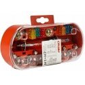 Set zasobnik komplet żarówek zasobnych bezpieczniki 30 pcs. h7 + h1 amio-03960