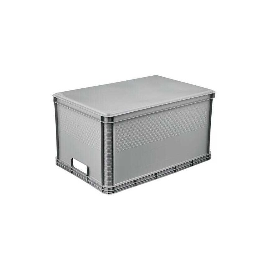 Storage box Keeper, 60 x 40 x 32 cm, 64 l, gray – 2