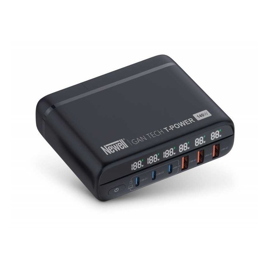 Newell GaN Tech T-power 140W mains charger with adapter kit
