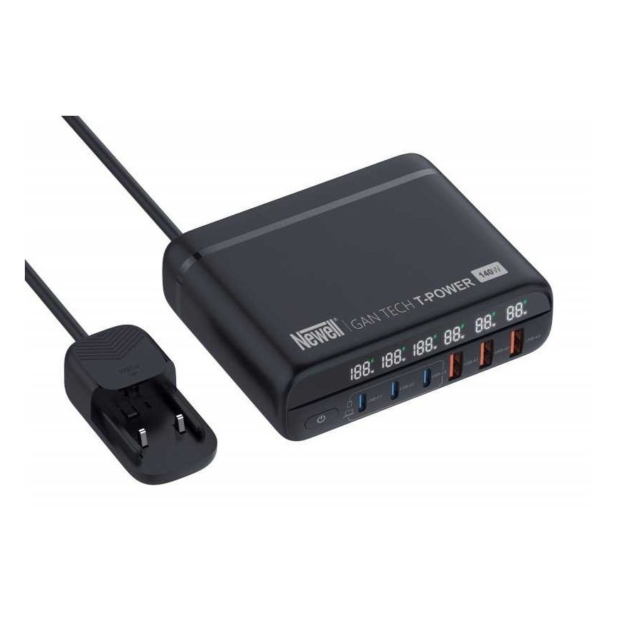 Newell GaN Tech T-power 140W mains charger with adapter kit – 2