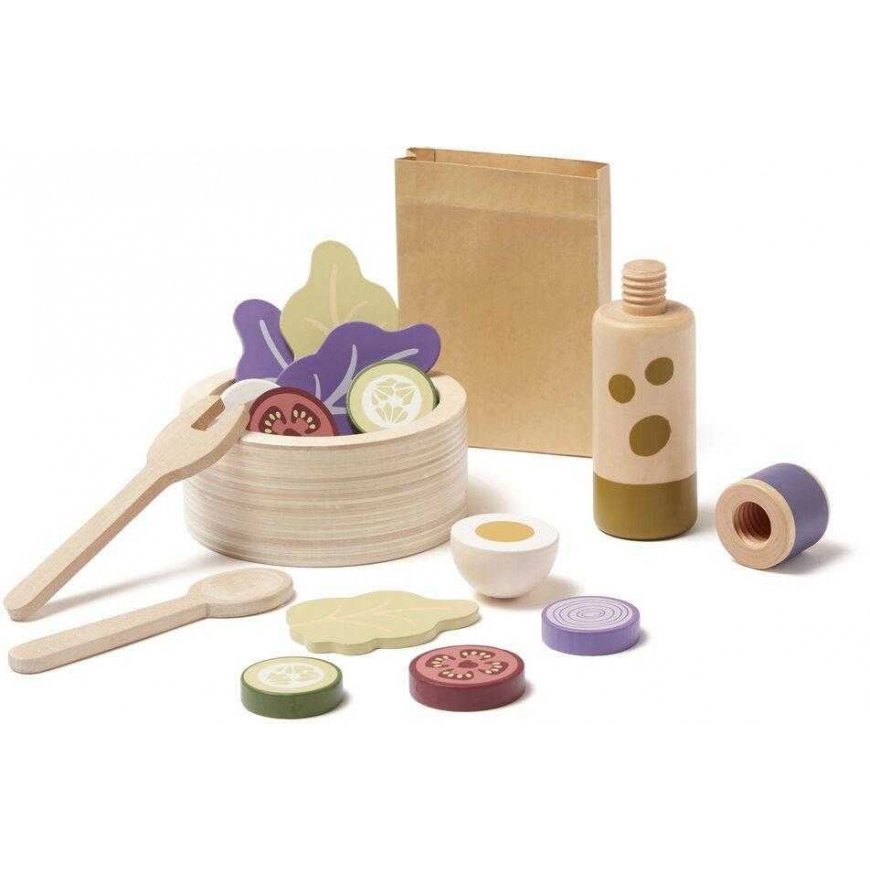 Kids Concept Kids Concept - Salad Making Set | Multicolor (KID'S HUB) – 2