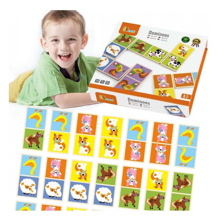 Wooden domino "Viga Toys" – 3