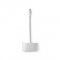 Nedis CCTB64760AL02 док-станция для ноутбука Алюминий Nedis CCTB64760AL02 док-станция для ноутбука Алюминий
