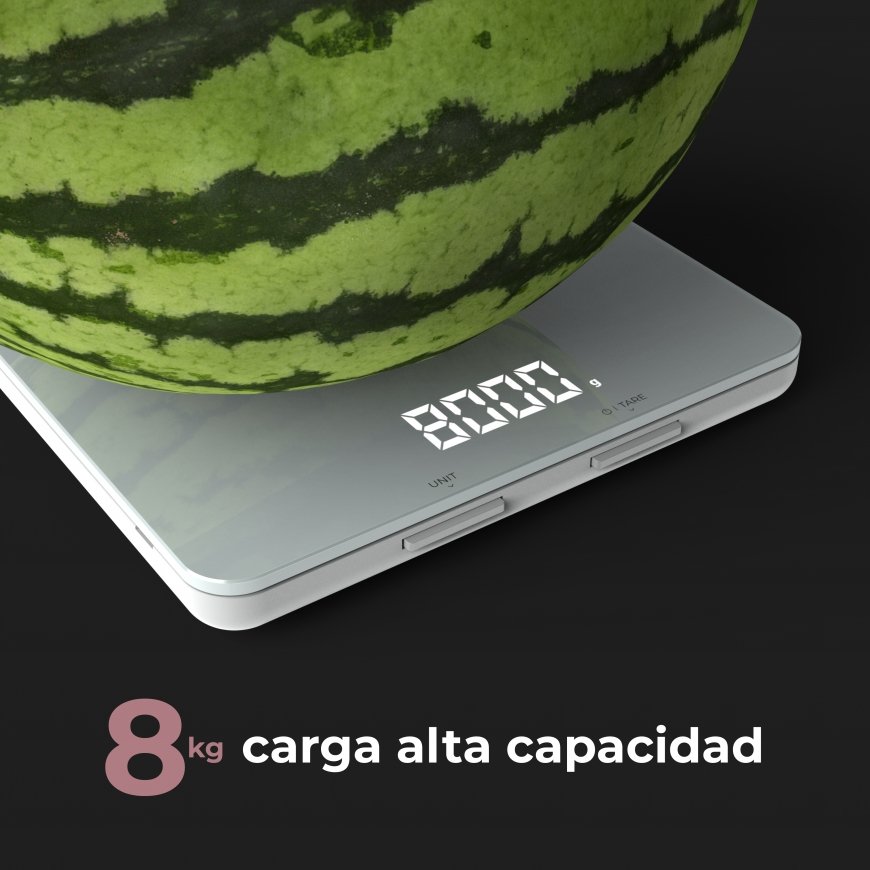 AENO smart kitchen scaleMin/Max load: 2g/8kgDimensions: 190*165*18mmBluetooth version: 4.2PID: wuimq – 5