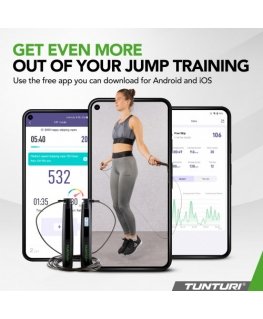 Tunturi Smart Jump Rope With Ekranas And App
