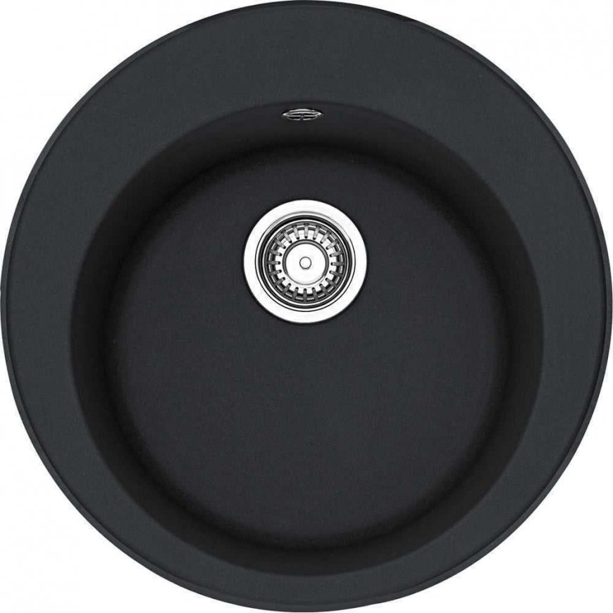 Granitinė plautuvė Franke Ronda, ROG 610-41, užkemšamas ventilis, Onyx