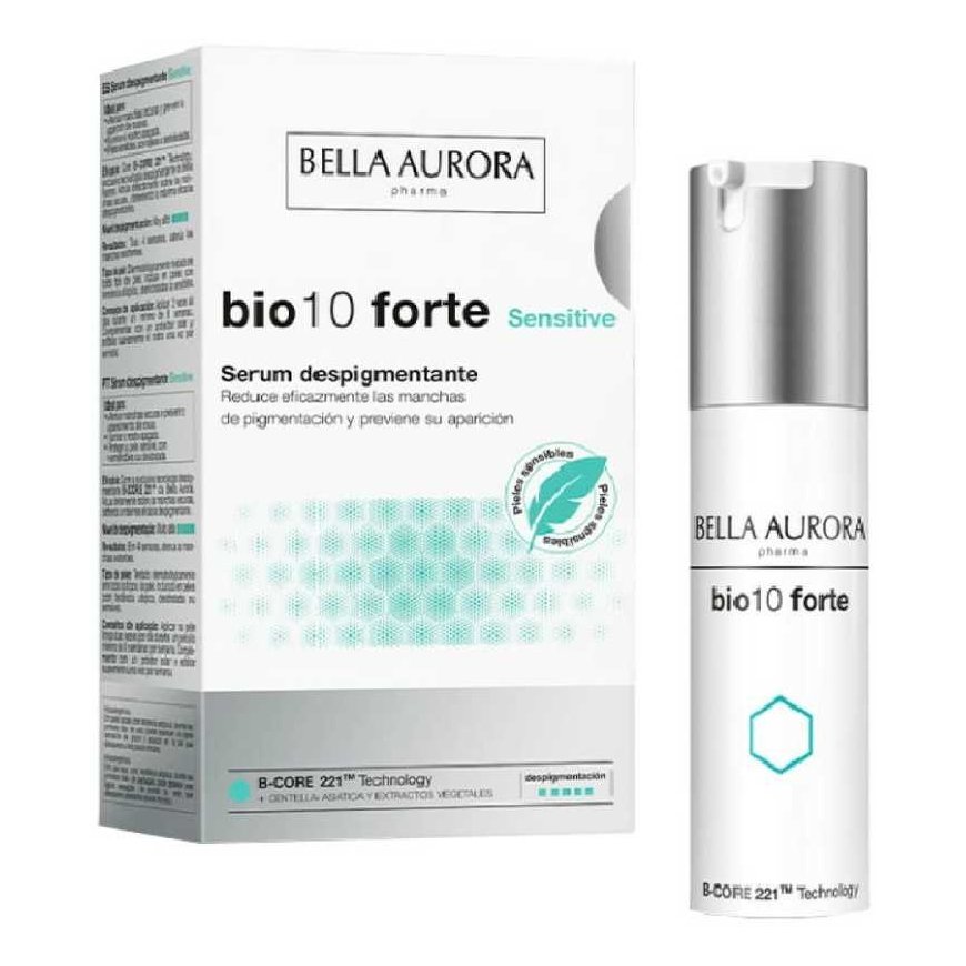 Bella Aurora Bio10 Forte Sensitive serumas nuo pigmentinių dėmių 30ml – 2