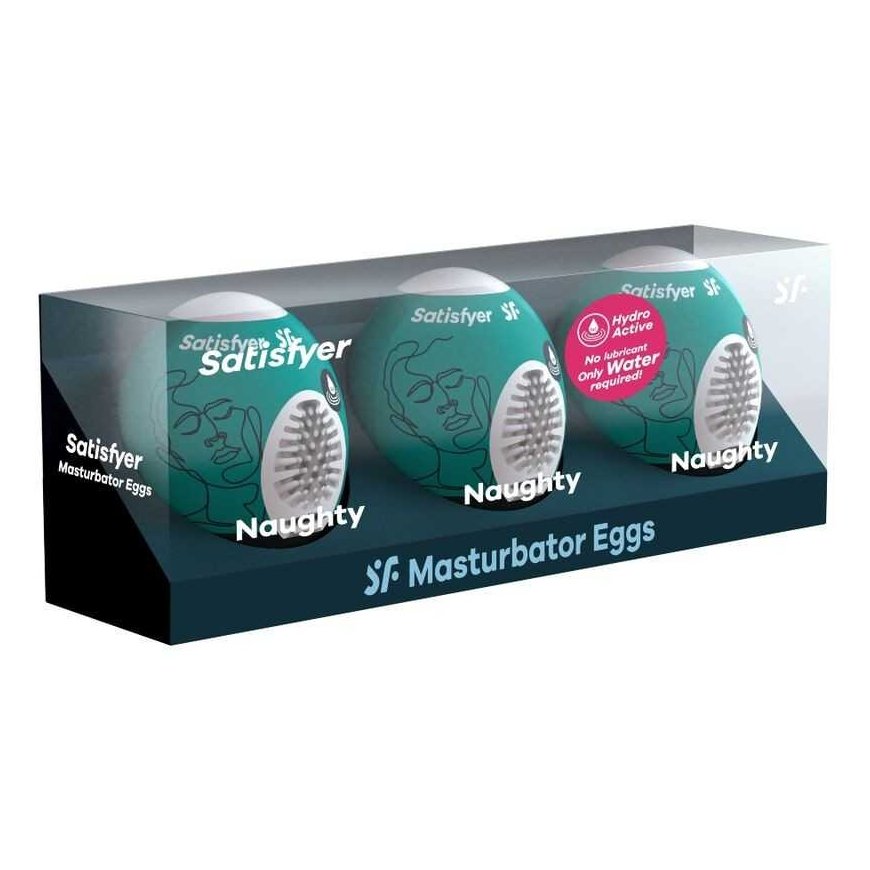 SATISFYER 3 MASTURBATOR EGGS - NAUGHTY – 3