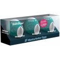 SATISFYER 3 MASTURBATOR EGGS - NAUGHTY SATISFYER 3 MASTURBATOR EGGS - NAUGHTY