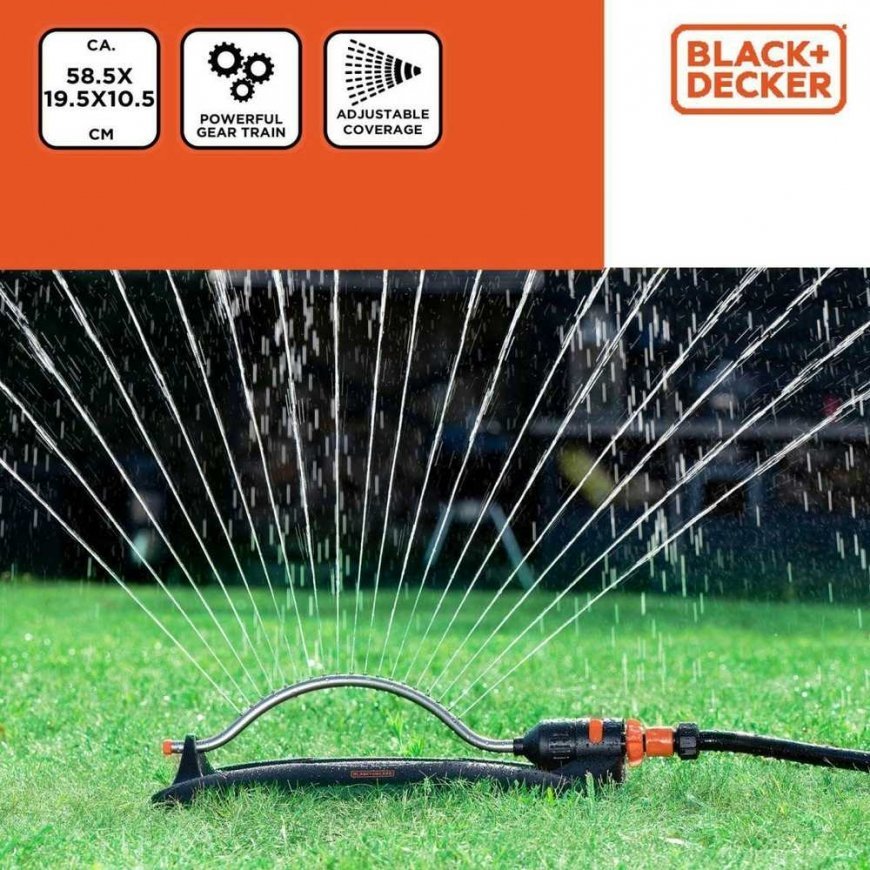 BLACK + DECKER ZRASZACZ OSCYLACYJNY TURBO 19 DYSZ Juodas + DECKER – 2