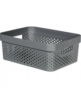 Infinity Recycled Box 11L 36x27x14cm dark grey