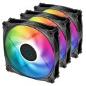Iceberg Thermal IceGALE Lightning ARGB Datora korpusam Ventilators 12 cm Melns 3 pcs
