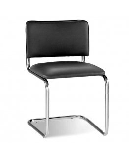 Visitor's chair Nowy Styl SYLWIA V-2, artificial leather, gray sp.