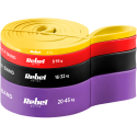 Set of latex exercise bands - Power Band PLs-2, 4-45 kg, 4 bands, REBEL ACTIVE