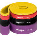 Latekso mankštos juostų rinkinys - Power Band PLs-2, 4-45 kg, 4 juostos, REBEL ACTIVE