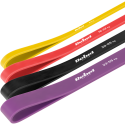 Set of latex exercise bands - Power Band PLs-2, 4-45 kg, 4 bands, REBEL ACTIVE