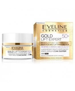 Eveline Cosmetics Gold Lift Expert Luxurious Multi-nourishing Creamy Serum 50+ - Vyživující krém proti vráskám