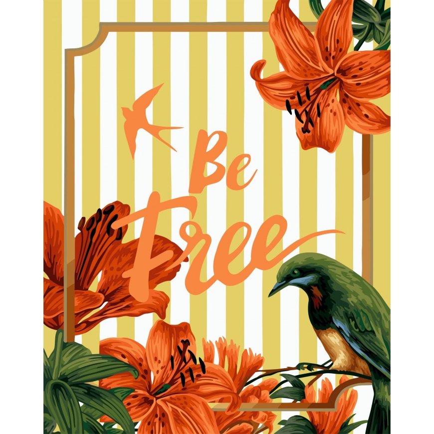 Beldizart (SALE) Paint-by-numbers kit. T003 Be free 40*50