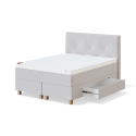 Sleepwell BLACK CONTINENTAL КОНТИНЕНТАЛЬНАЯ КРОВАТЬ С ЯЩИКАМИ / 180x53x200 / hard / MANGO Light Grey (18711) Sleepwell BLACK CONTINENTAL КОНТИНЕНТАЛЬНАЯ КРОВАТЬ С ЯЩИКАМИ / 180x53x200 / hard / MANGO Light Grey (18711)