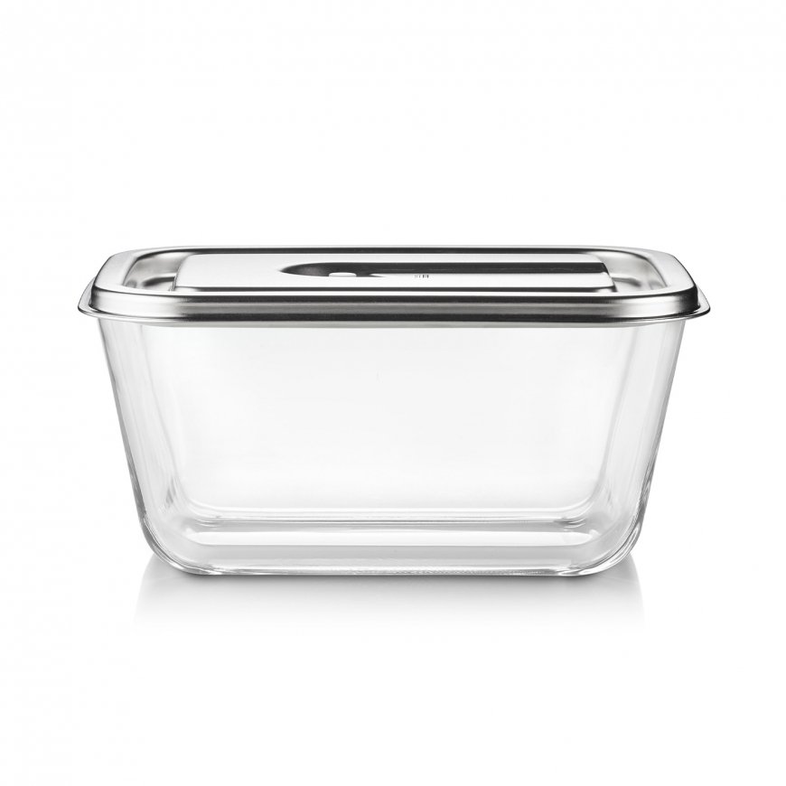 Caso Glass Vacuum Container with Plastic Lid | VacuBoxx Inox XL