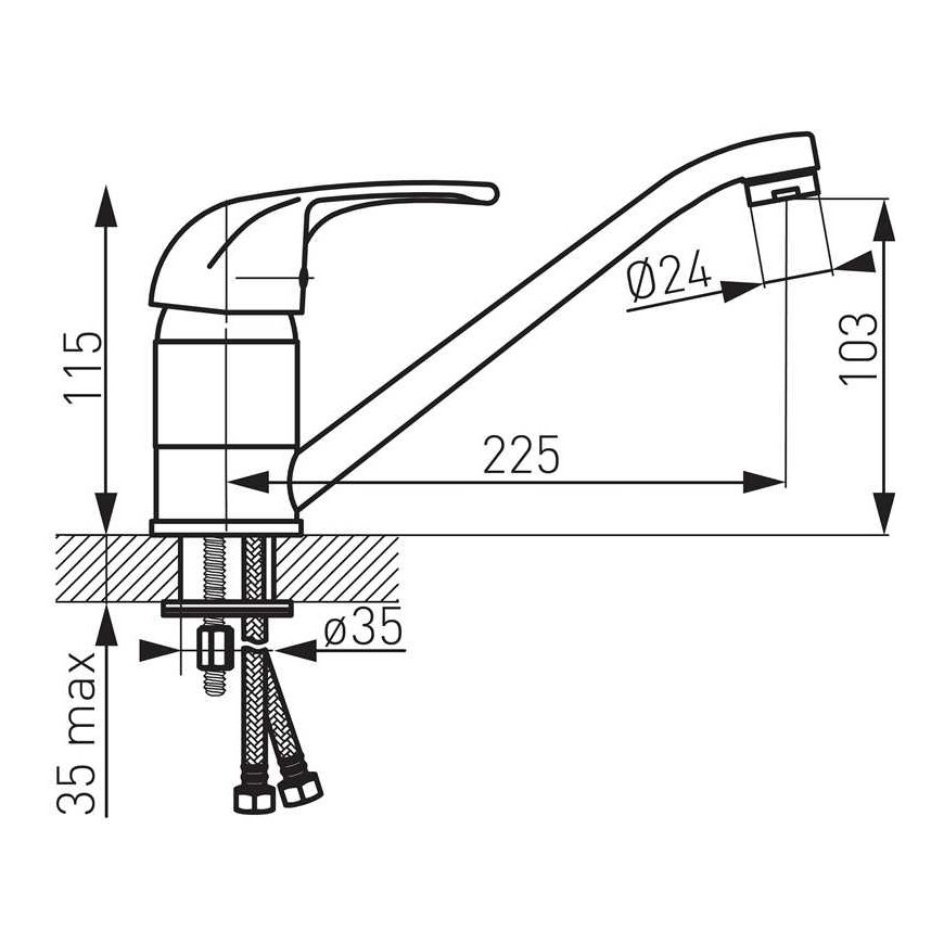 Ferro Kitchen faucet Elba BEL4 – 3