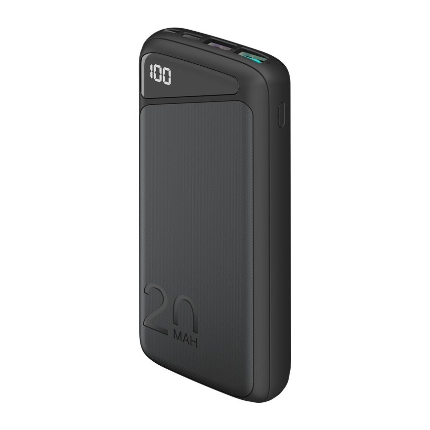 Goobay 53939 nešiojamasis įkroviklis Ličio polimeras (LiPo) 20000 mAh Juoda