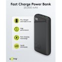 Goobay 53939 akku- ja paristolaturi Litium polymeeri (LiPo) 20000 mAh musta Goobay 53939 akku- ja paristolaturi Litium polymeeri (LiPo) 20000 mAh musta