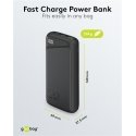 Goobay 53939 ārējais akumulators Litija polimērs (LiPo) 20000 mAh Melns Goobay 53939 ārējais akumulators Litija polimērs (LiPo) 20000 mAh Melns