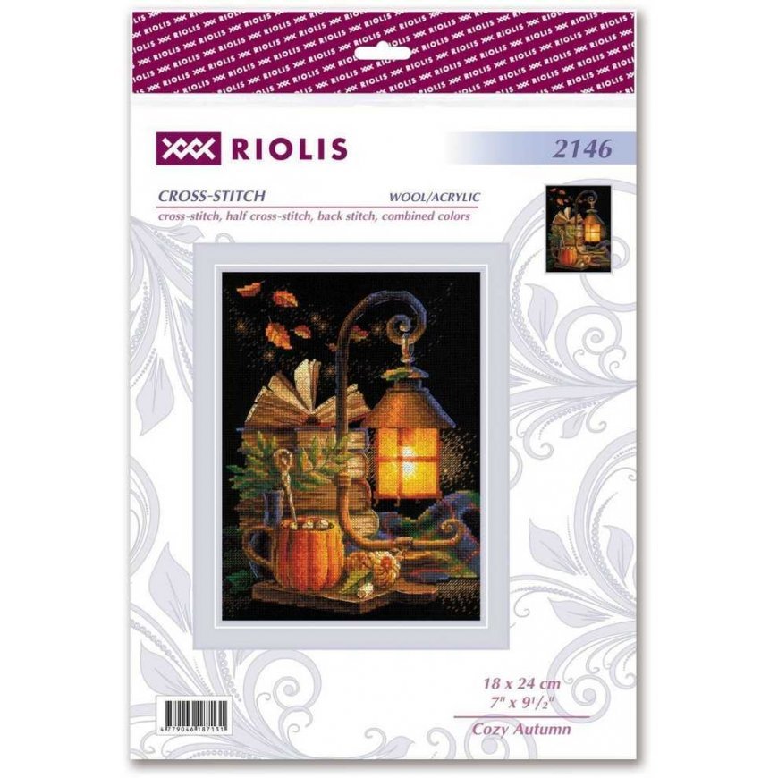 Uab Riolis Cross stitch kit Cozy Autumn 18x24 SR2146 – 2