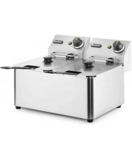 Deep fryer Gastronomiczna Kitchen Line 6kW 230V 2 x 4L - Hendi 205846