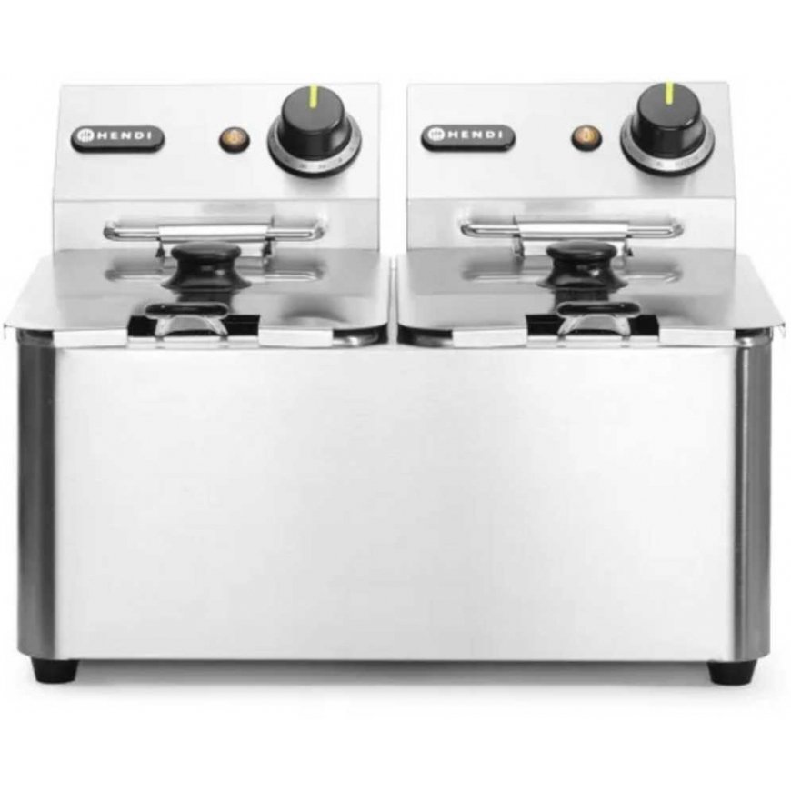 Deep fryer Gastronomiczna Kitchen Line 6kW 230V 2 x 4L - Hendi 205846 – 2