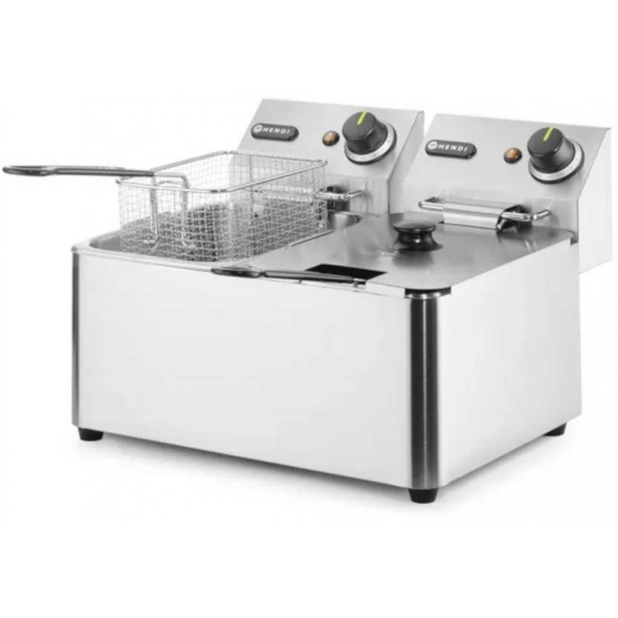 Deep fryer Gastronomiczna Kitchen Line 6kW 230V 2 x 4L - Hendi 205846 – 4