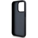 Case DKNY DKHCP14LPRTHSLK iPhone 14 Pro 6.1" black/black hardcase Leather Mono Stripe & Metal Logo