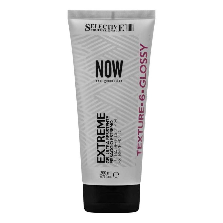 Selective Professional Now EXTREME GEL Ypač stiprios fiksacijos ir atsparumo plaukų želė, 200 ml – 2