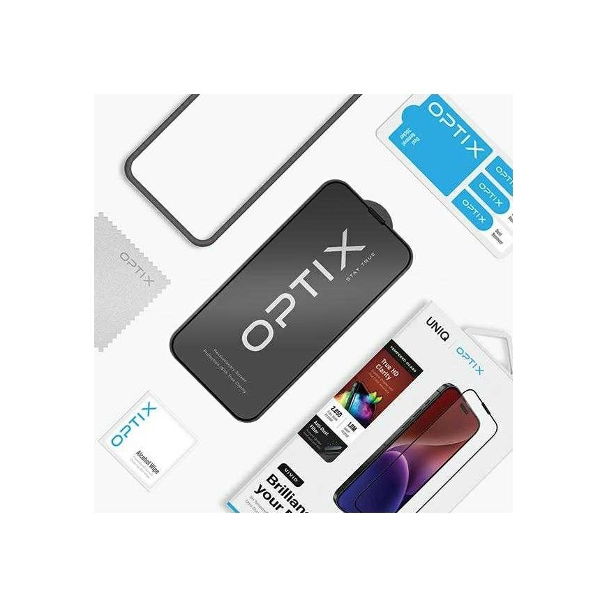 UNIQ Optix Vivid iPhone 15 Plus 6.7" / 14 Pro Max 6.7" clear grūdintas stiklas su aplikatorem – 3