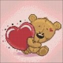 Beldizart Bear heart 20*20 cm WD2299 Beldizart Bear heart 20*20 cm WD2299
