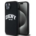 Case DKNY DKHMN61SNYACH iPhone 11 / Xr 6.1" black/black hardcase Liquid Silicone White Printed Logo MagSafe