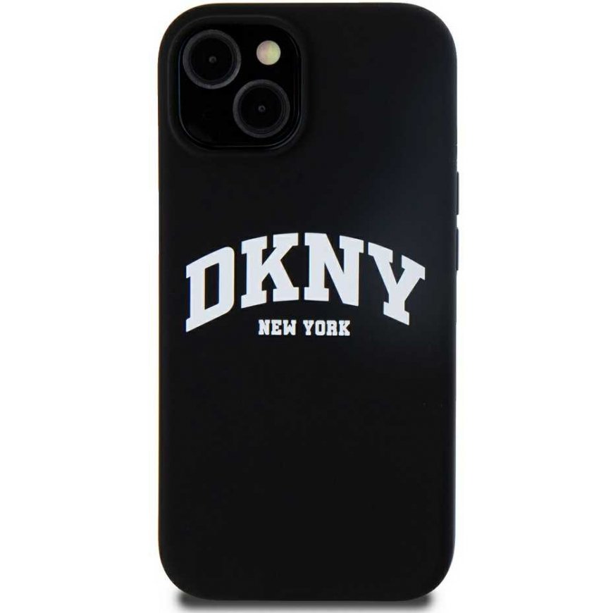 Case DKNY DKHMN61SNYACH iPhone 11 / Xr 6.1" black/black hardcase Liquid Silicone White Printed Logo MagSafe – 5
