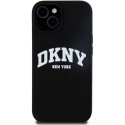 Dėklas DKNY DKHMN61SNYACH iPhone 11 / Xr 6.1" juoda/juodas hardcase Liquid Silicone Baltas Printed Logo MagSafe